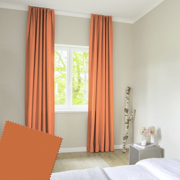 Gardine Meterware Vorhangstoff 9884 in Orange